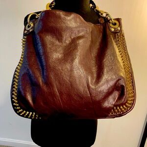 Rebecca Minkoff handbag 👜 n deep wine color with studs